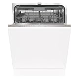 Hisense HV643D60 - Lavavajillas, Completamente integrable,16 medidas para cubiertos, Programa Auto, 3er Bandeja, Secado Automático, Inicio Diferido,Lavado Rápido 15'