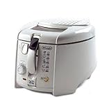 DeLonghi F28311.W1 Freidora, 1.2 L, rotativa, 1800 W, 0 Decibeles, Acero Inoxidable, plástico, Blanco