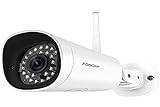 Foscam FI9902P 2MP Cámara Bala IP WiFi Vigilancia, AI Detección Humana, visión Nocturna, Compatible con Alexa (P2P, 1080p, ONVIF)