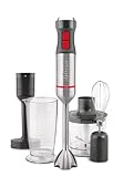 Ufesa BP4654 Vario 1200 Max Batidora de Mano, Potencia 1200 W, 20 Velocidades + Turbo, Cuerpo y 4 Cuchillas de Acero Inoxidable, Diseño Ergonómico y Anti Salpicaduras, Accesorios Incluidos, Sin BPA