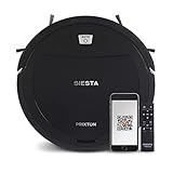 PRIXTON Siesta - Aspiradora/Robot Aspirador con Gran Potencia de Succión hasta 1000 PA con WiFi y App, Programable e Inteligente, Limpieza automática, Barre, Friega, Pasa la Mopa (Reacondicionado)