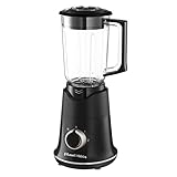 Russell Hobbs 26710-56 Batidora de Vaso Blade Boost, Tecnología Blade Boost, Jarra de 1,5L, Cuchilla Acero Inoxidable 4 Puntas, 2 Velocidades, Función Pulse, Negro