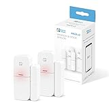 Garza Smart - Pack de 2 unidades Sensor Apertura de Puertas y Ventanas, Requiere el Kit de Alarma de Garza, Control Remoto a traves de App iOS/Android