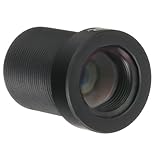 QUARKZMAN 12mm CCTV Cámara Lente 5MP F2.0 FPV Gran Angular Seguridad Cámara Lente M12 Rosca Diámetro para IP Cámara Panorámica, Negro 2uds