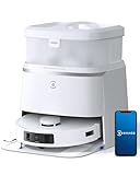 ECOVACS Robot aspirador omnidireccional DEEBOT T30 PRO con función de fregado, con mopa TrueEdge, cepillo que no se enreda, succión de 11.000 PA con agua caliente y lavado inteligente