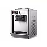 Heladera Máquinas de helado suave de 22-30 L/H máquina expendedora de equipos de congelación de cono dulce de escritorio Tricolor comercial Máquina de helados de mesa, aparato de cocina dive