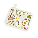Eabdice Máquina de Helado Instantánea, Heladera Instantánea, Máquina para Hacer Rollos de Helado, Juego de Bricolaje de Rollos de Hielo con 2 Espátulas para Gelato Sorbete Yogur