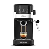 Solac Taste Slim Basic 1100W - Cafetera Semi Automática| 20 Bar| Espresso o Capuccino en Casa| Vaporizador Orientable, Espuma Leche| 1-2 Cafés| Molido o monodosis| Calienta líquidos| Compacta 16x31x30