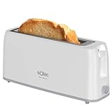 Solac - Tostador Buon Giorno 800W | Ranura Larga | 6 Niveles de Tostado | Sistema de Autocentrado | Función de Cancelación | Bandeja Recoge Migas Extraíble | Diseño Slim