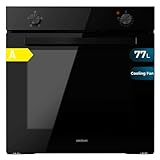 Cecotec Horno Integrable Bolero Hexa C126000 Black A 2800 W, 77 L de capacidad, 4 Funciones, Steam Assist, Steam EasyClean, Cooling Fan, Triple Glass, Clase Energética A, Luz interior