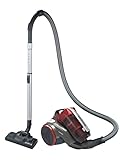 Hoover Khross KS50PET Aspirador sin Bolsa, Multiciclónico, Cepillo Pelo Mascota, Alfombras, Parquet, Accesorios a Bordo, Filtro EPA, 1.8L, 78dB, 550 W, Cable 7.5m, Plástico, Marrón/ Rojo/ Gris