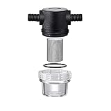 POFET Filtro de Bomba de Agua de 3/8 Pulgadas, Pantalla de Acero Inoxidable de Malla 50, Filtro de Bomba RV, Filtro de tubería Giratorio