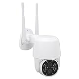 Domo de Velocidad de Cámara IP PTZ PoE de 8MP para Exteriores, Seguimiento Automático, Zoom óptico de 18x con Visión Nocturna IR de 165 Pies, Conversación Bidireccional (Enchufe