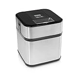 Princess 282605 Máquina de helados, Capacidad de 1.5 L, pantalla LCD, recipiente extraíble, prepara helado casero, yogur congelado y sorbetes, helado en solo 20 minutos, temporizador