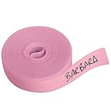 Haberdashery Online 1 Rollo de cinta de tela Rosa de 3 metros x 1 cm Etiqueta termoadhesiva para escribir con boli. Sin boli