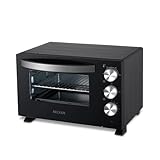 Becken Horno Eléctrico de Sobremesa, Capacidad 30L, 1500W, Temporizador 60 Min, Negro