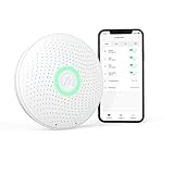 Airthings 2930 Wave Plus: monitor de radón y de la calidad del aire con detector de CO2, COV, presión de aire, humedad y temperatura