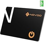 NOVOO Air Tag Card Localizador Ultradelgado 1.6mm, 6 Años Duración de Batería, IP68 Resistente al Agua, Smart Card Compatible con Apple Buscar App (Solo iOS) para Cartera, Maletas, Pasaporte