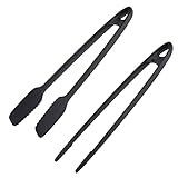 Westmark Pinzas para freír/servir y pinzas para asar, Set 2 unidades, Plástico, Longitud: 29 y 33 cm, Negro, 286922E7