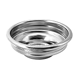 NEOUZA Cesta de filtro de acero inoxidable 304 de 58 mm, 1/2 taza, cesta ciega para portafiltro sin fondo, compatible con cafetera espresso E61 Group (1 taza)