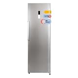 UNIVERSALBLUE Frigorífico Sin Congelador Inox | 1 Puerta | No frost | 185 cm | Nevera Vertical Sin Congelador Plateada | Capacidad 375L | Sistema Silencioso | ENVIO + SUBIDA A PLANTAGRATIS