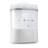 Chicco Esterilizador Eléctrico All in One, Esterilizador de Biberones, Sacaleches y Chupete, 3 Configuraciones, Función Secado, Apto para Microondas, Esteriliza a Vapor Hasta 6 Biberones de 330 ml