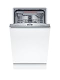 Bosch - Lavavajillas Totalmente Integrable, 45 cm, Serie 4, Home Connect, Motor EcoSilence, Blanco, SPV4EMX25E