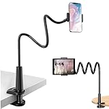 TOVARIN Soporte Movil Soporte Movil Mesa Soporte Cuello de Cisne Soporte para Movil Universal Soporte Movil Cama Ajustable Soporte para iPhone 14 13 Pro MAX Huawei Samsung Galaxy Xiaomi Smartphones