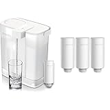 Philips Water - AWP2980 - Jarra Filtradora de Agua Electrónica, Filtración Instantánea, Reduce Cal, Cloro y los Microplásticos,Blanco & AWP225 - Filtro de Agua Micro X-Instant, Cartuchos