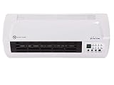 PURLIINE | Calefactor Cerámico Split de Pared 2000W, Mando a Distancia, Termostato Regulable y Diseño Moderno en Blanco