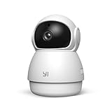 YI Camara de Vigilancia Interior Dome Guard 2K, PTZ 360° Camara WiFi 2.4Ghz, Camara IP con Detección de Movimiento, Visión Nocturna, Notificación en Tiempo Real, SD y Nube, Compatible Alexa & Google