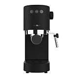 Cecotec Cafetera Express Cafelizzia Fast. 1350 W, Thermoblock, ForceAroma de 20bars, Vaporizador Orientable, Brazo Doble, Bandeja Calienta Tazas, Depósito de Agua Extraíble Negro