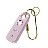 RINGUARD - Alarma Personal para Mujeres - Ring Alarm con Sonido Alta Potencia (135 db) y Flash Intenso e Intermitente - Llavero Alarma Defensa Personal - Llavero de Seguridad (Rosa)