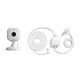 Nueva Blink Mini 2 + adaptador resistente a la intemperie | Cámara de vigilancia interior y exterior compacta con enchufe, visión nocturna en color HD y detección de movimiento (blanco)