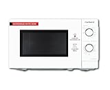 Corbero CMICM5020GW Microondas de Libre Instalación Cap. 20 Litros, Color Blanco, Potencia 700 W, Grill, Descongelar, 9 Niv. Potencia, Control Mecánico, Temp. 35 Min, Plato Giratorio 255