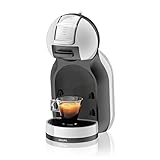 Nescafé Dolce Gusto Mini Me S KP123B Krups Cafetera de cápsulas con 15 bares de presión, capacidad 0.8 L, bebidas frías o calientes, modo Eco, Play&Select, Thermoblock, 35 tipos café, color gris/negro