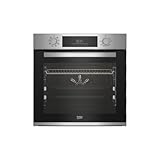 Beko BBIM12301X - Horno Multifunción AEROPERFECT, Color Acero Inoxidable, Limpieza SteamShine, Display digital + mandos PIPO, 8 Funciones, Rail Telescópico, 72 litros, Color Acero