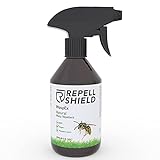 RepellShield Spray Repelente Anti Avispas en Loción Orgánico - Natural para Piscinas - Alternativa Eco a Trampa para Exterior e Interior, Insecticida y Espanta Avispas