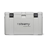 Steamy Marine Pro 70, Nevera Pasiva Grande Especial para Barcos/Deportes Acuáticos y Uso Profesional, 70 litros, Blanco