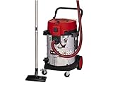 Einhell Aspirador en seco-húmedo TE-VC 2350 SACL (1600 W, clase de protección al polvo L, sistema de limpieza de filtros, potencia de aspiración 230 mbar, contenedor de acero inoxidable de 50 l)