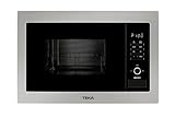 Teka MWE 255 FI - Microondas Integrable con Grill, Capacidad 25 L, 5 Niveles de Potencia, Salida 900 W, Microondas con Grill 25 L, Acero Inoxidable, Color Gris y Negro