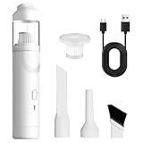 Aspirador de Mano, Aspiradora Coche Potente Aspiradoras Portatil Sin Cable Recargable USB Mini Aspiradores - Inalámbrica Aspiradora para Mascotas Pelo Automóvil