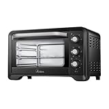 ARDES Horno Eléctrico Ventilado Capacidad 22 Litros Con Luz Interna 6 Funciones Cocción Temporizador Doble Cristal Con Accesorios MAGNUS AR6222PB
