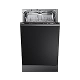 Teka DFI 44700 - Lavavajillas de 45 cm, 10 Cubiertos, 7 Programas de Lavado, Sistema SmartSensor, Programación Digital Diferida (1-24 horas), Color Negro