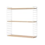 Tomado Estantería Modular Blanco-Madera. Dimensiones: 70x21x68cm