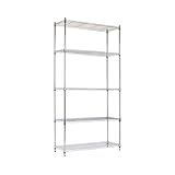THINIA HOME Estantería Metálica con 5 Baldas Ajustables 182.8x91.4x35.5cm 400Kg