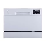 Teka LP2 140 - Lavavajillas Compacto de 55 cm, Instalación sobre Encimera, para 6 Cubiertos, 6 Programas de Lavado, 7 Temperaturas, Programa ECO, Color Blanco