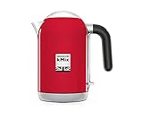 Kenwood Hervidor Eléctrico kMix con Base Giratoria 360°, Ebullición Rápida, Filtro Extraíble, Apagado Automático, Tapa Abatible, Capacidad de 1,7L, ZJX740RD, 2200W, Rojo Spicy