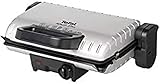 Tefal Minute Grill GC2050 Parilla Eléctrica, 1600 W, Acero Inoxidable, Negro Plateado