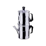 Ilsa Cafetera Napolitana Diamante, Aluminio, Tazas 9, Capacidad 60 cl